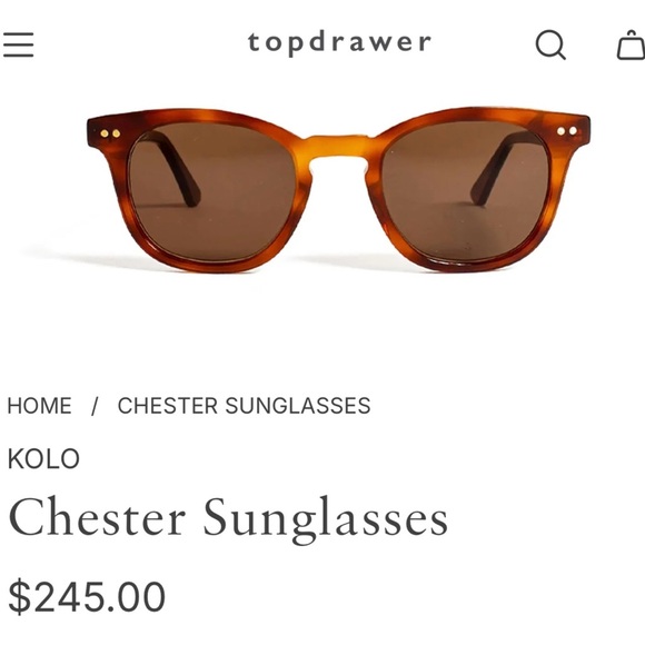 Kolo x Topdrawer Orange/Brown Sunglasses - Picture 2 of 7